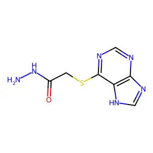 2-(7H-purin-6-ylsulfanyl)acetohydrazide structure