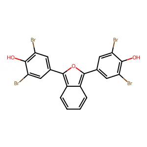 4,4'-(2-Benzofuran-1,3-diyl)bis(2,6-dibromophenol) structure