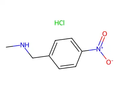 Methyl((4-nitrophenyl)methyl)amine hydrochloride structure