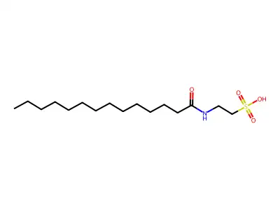 N-tetradecanoyltaurine structure