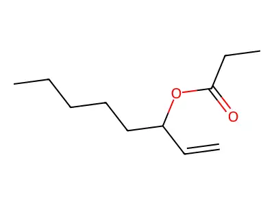 1-Octen-3-YL propionate structure