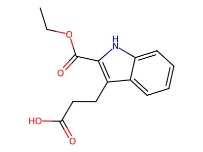 1H-Indole-3-propanoic acid, 2-(ethoxycarbonyl)- structure