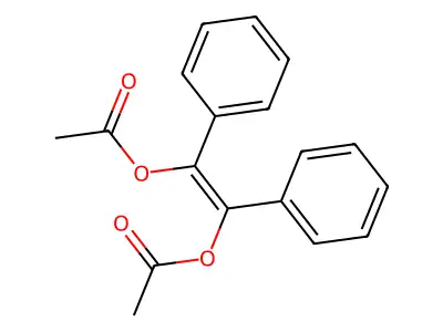 Di-acetoxy stilbene structure