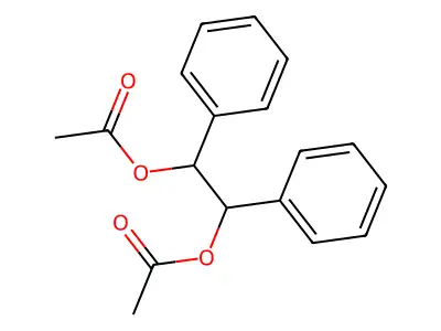 [(1R,2S)-2-acetyloxy-1,2-diphenylethyl] acetate structure