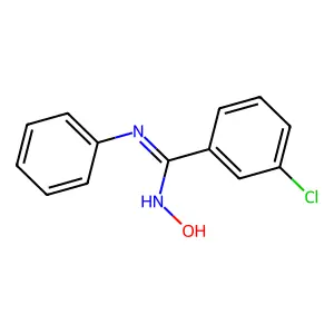 3-Chloro-N-hydroxy-N'-phenyl-benzamidine structure
