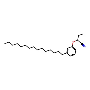 2-(3-十五烷基苯氧基)丁腈 structure