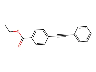 Ethyl 4-(phenylethynyl)benzoate structure