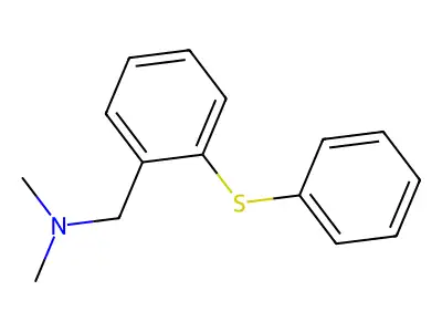 N,N-dimethyl-N-[2-(phenylsulfanyl)benzyl]amine structure