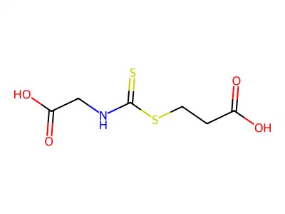3-(Carboxymethylcarbamothioylsulfanyl)propanoic acid structure