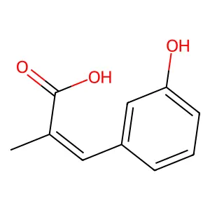 3-(3-Hydroxyphenyl)-2-methylprop-2-enoic acid structure