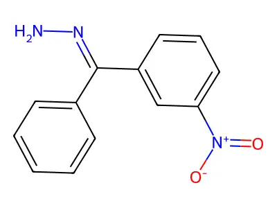 [(3-Nitrophenyl)-phenylmethylidene]hydrazine structure
