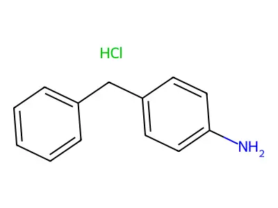 Benzenamine, 4-(phenylmethyl)-, hydrochloride (1:1) structure