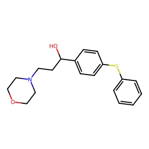 3-(4-Morpholinyl)-1-(4-(phenylthio)phenyl)-1-propanol structure