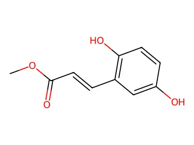(E)-3-(2,5-二羟基苯基)丙烯酸甲酯 structure