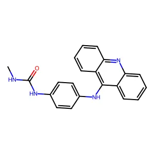 Urea, 1-(p-(9-acridinylamino)phenyl)-3-methyl- structure