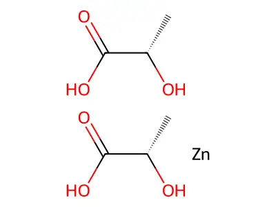 乳酸锌 structure