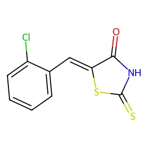 5-(2-Chlorobenzylidene)-2-thioxo-1,3-thiazolan-4-one structure