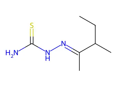 (3-Methylpentan-2-ylideneamino)thiourea structure