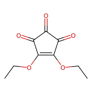 4-Cyclopentene-1,2,3-trione, 4,5-diethoxy- structure