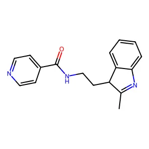 Isonicotinamide, N-(2-(2-methyl-3-indolyl)ethyl)- structure