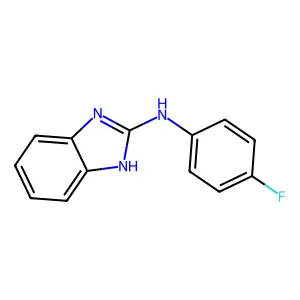 N-(Benzimidazol-2-yl)-4-fluoroaniline structure