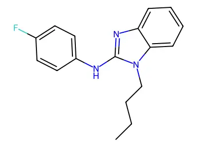 (1-Butylbenzimidazol-2-yl)(4-fluorophenyl)amine structure