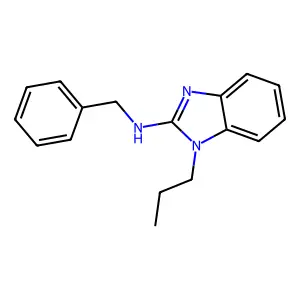 Benzyl(1-propylbenzimidazol-2-yl)amine structure