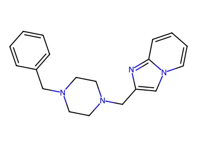 2-[(4-Benzylpiperazin-1-yl)methyl]imidazo[1,2-a]pyridine structure