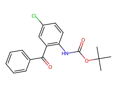 tert-butyl N-(2-benzoyl-4-chlorophenyl)carbamate structure