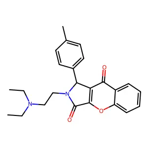 2-(2-(diethylamino)ethyl)-1-(p-tolyl)-1,2-dihydrochromeno[2,3-c]pyrrole-3,9-dione structure