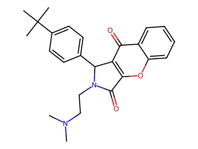 1-(4-tert-butylphenyl)-2-[2-(dimethylamino)ethyl]-1,2-dihydrochromeno[2,3-c]pyrrole-3,9-dione structure