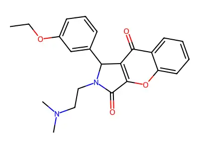 2-(2-(dimethylamino)ethyl)-1-(3-ethoxyphenyl)-1,2-dihydrochromeno[2,3-c]pyrrole-3,9-dione structure