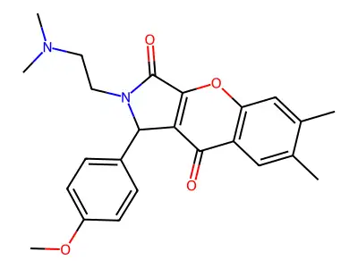 2-(2-(dimethylamino)ethyl)-1-(4-methoxyphenyl)-6,7-dimethyl-1,2-dihydrochromeno[2,3-c]pyrrole-3,9-dione structure