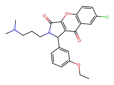 7-Chloro-2-(3-(dimethylamino)propyl)-1-(3-ethoxyphenyl)-1,2-dihydrochromeno[2,3-c]pyrrole-3,9-dione structure