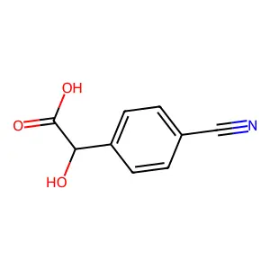 2-(4-Cyanophenyl)-2-hydroxyacetic acid structure