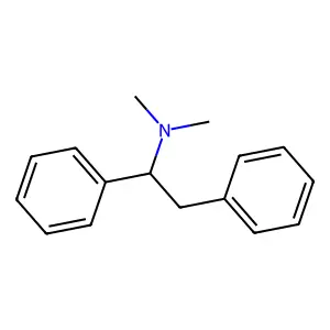 N,N-Dimethyl-alpha-phenylbenzeneethanamine structure