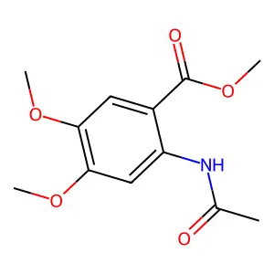 Methyl 2-acetamido-4,5-dimethoxybenzoate structure