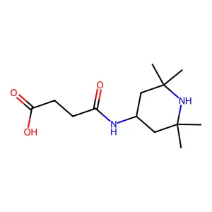 4-Oxo-4-[(2,2,6,6-tetramethylpiperidin-4-yl)amino]butanoic acid structure