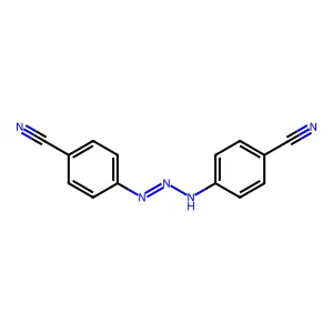 4,4'-(1e)-Triaz-1-ene-1,3-diyldibenzonitrile structure