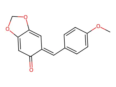 6-[(4-Methoxyphenyl)methylidene]-1,3-benzodioxol-5-one structure
