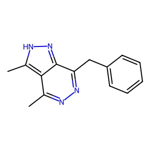 7-Benzyl-3,4-dimethyl-1H-pyrazolo(3,4-d)pyridazine structure