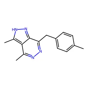 3,4-dimethyl-7-[(4-methylphenyl)methyl]-2H-pyrazolo[3,4-d]pyridazine structure