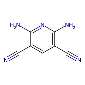 2,6-Diaminopyridine-3,5-dicarbonitrile structure