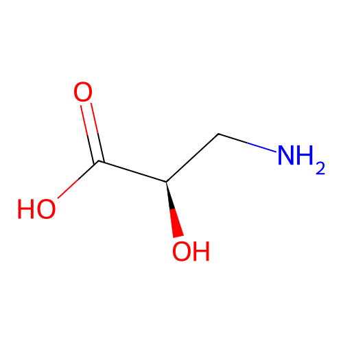 (2R)-3-Amino-2-hydroxypropanoic acid structure