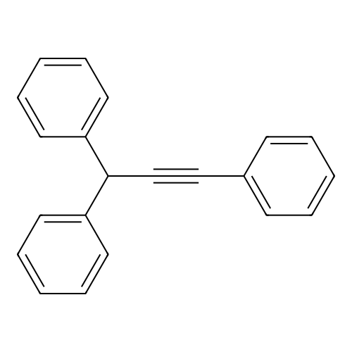 (1,3-Diphenyl-2-propynyl)benzene structure