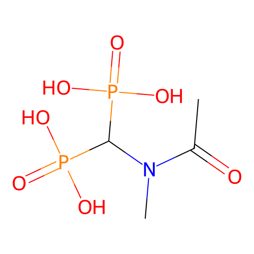((Acetylmethylamino)methylene)bisphosphonic acid structure