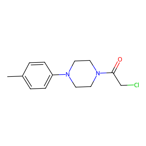 2-Chloro-1-[4-(4-methylphenyl)piperazin-1-yl]ethanone structure