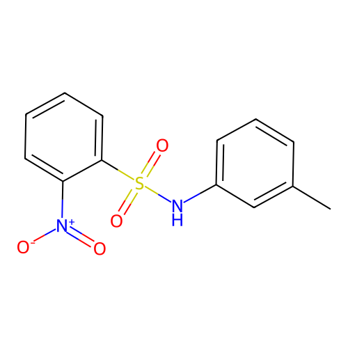 N-(3-methylphenyl)-2-nitrobenzenesulfonamide structure