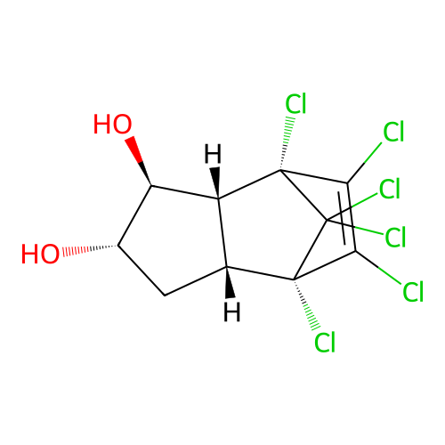 C10H8Cl6O2 structure