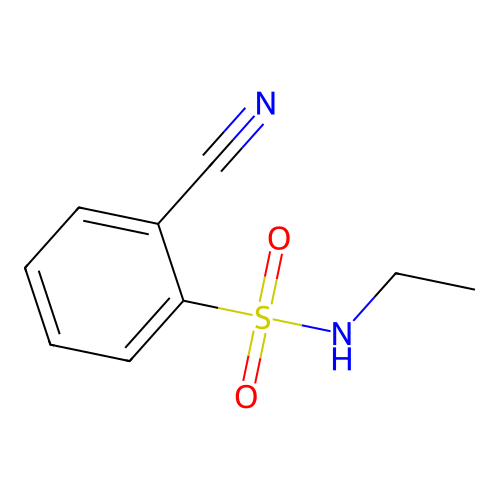 2-cyano-N-ethylbenzenesulfonamide structure